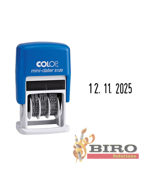 Ștampilă datieră Colop Mini dater S120 cifre